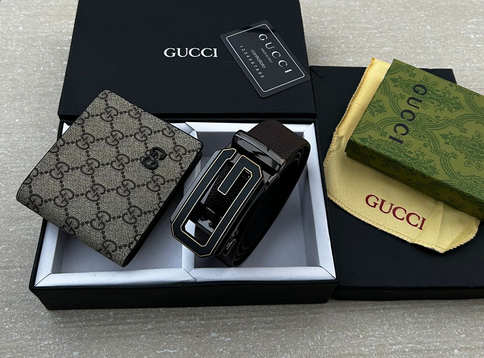 Gucci Wallet & Belt Combo
