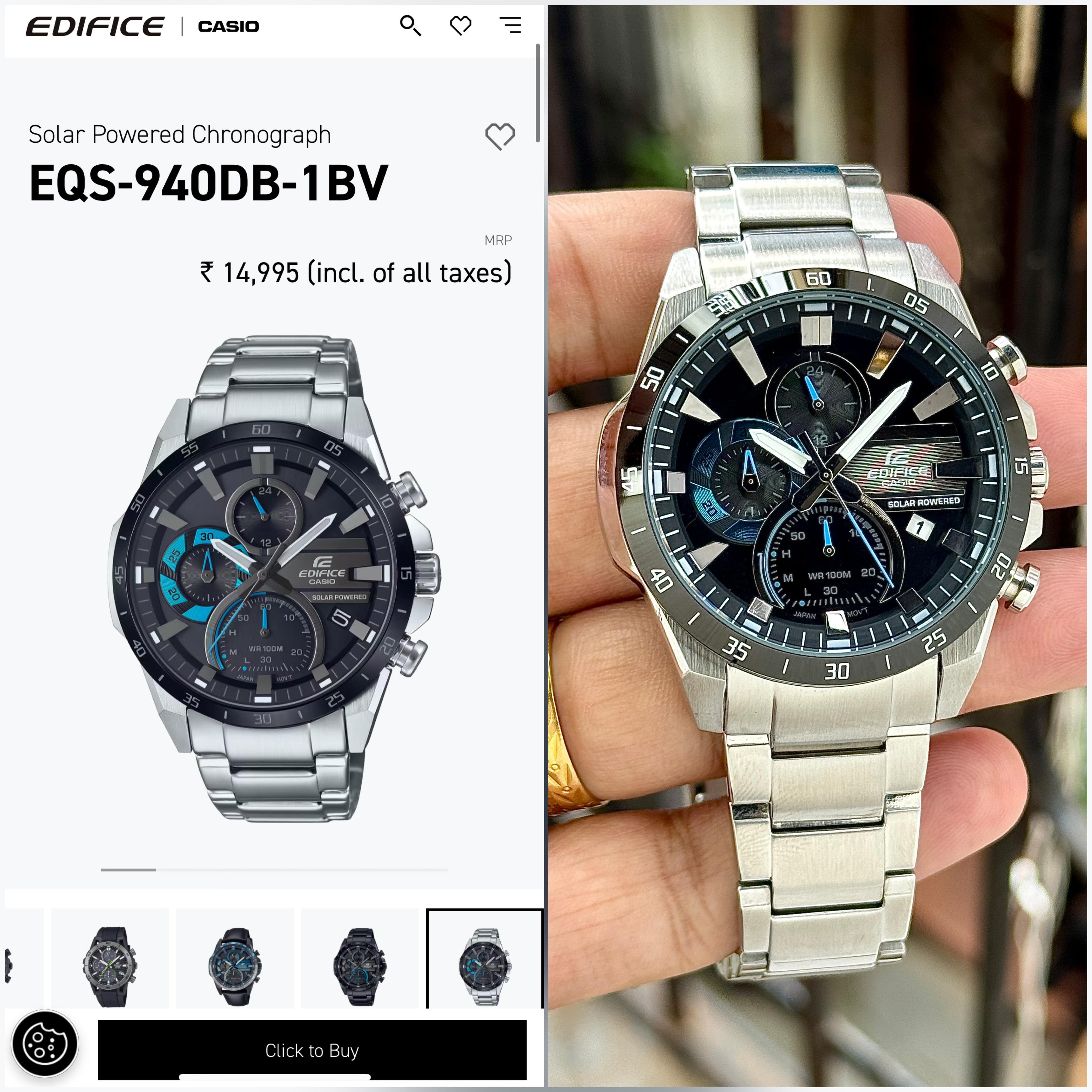 Casio Edifice EQS-940DB-1BV Colection