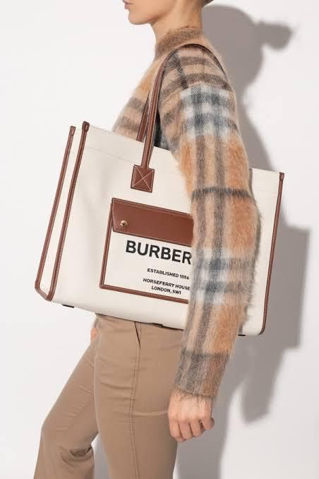 Burberry Canvas Freya Tote