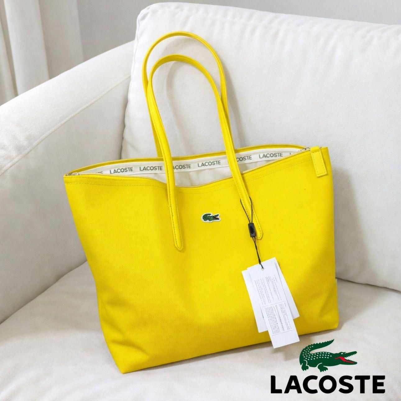 Lacoste Large Zip Tote Bag