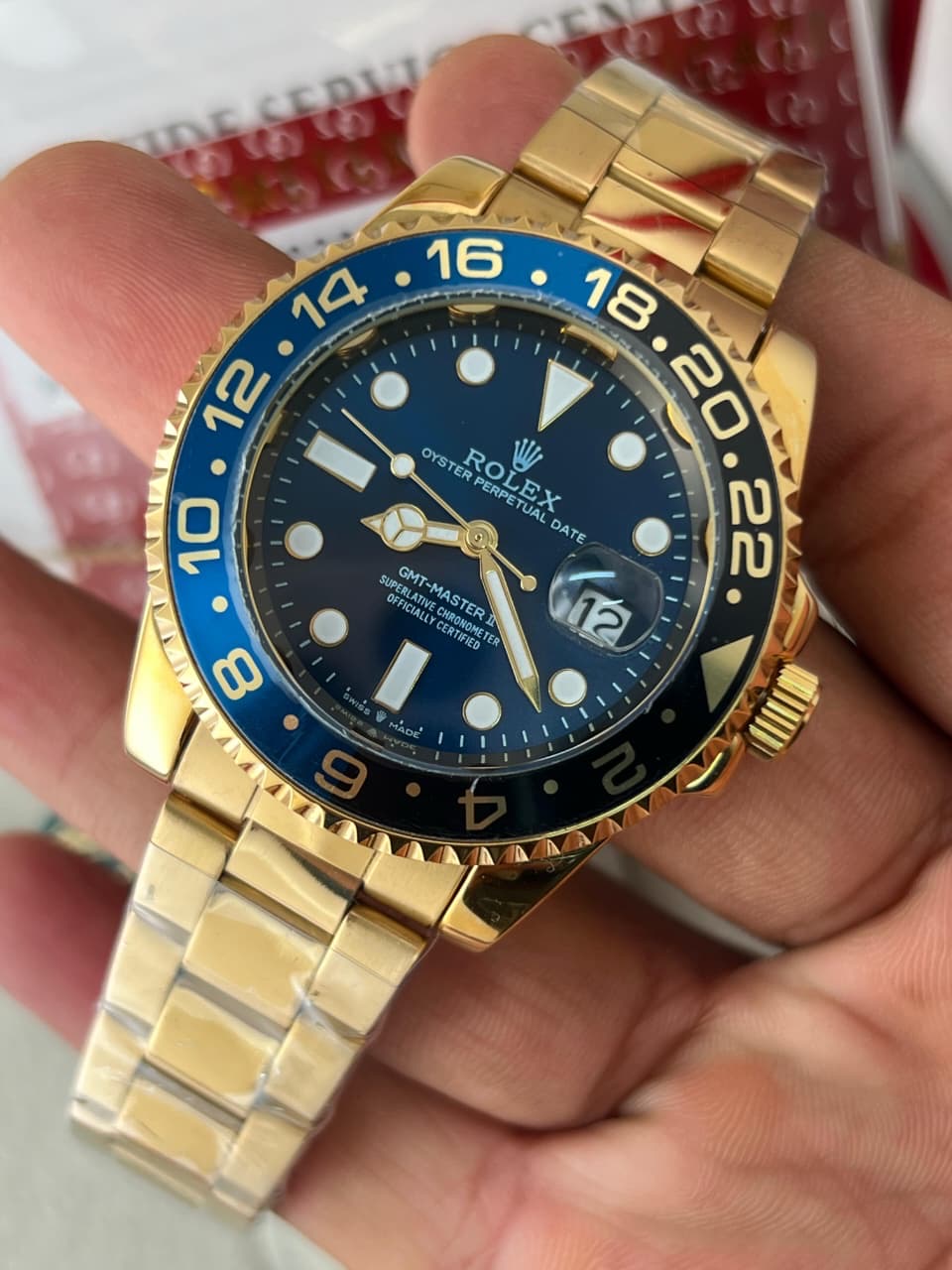 Rolex GMT II Ever gold silver