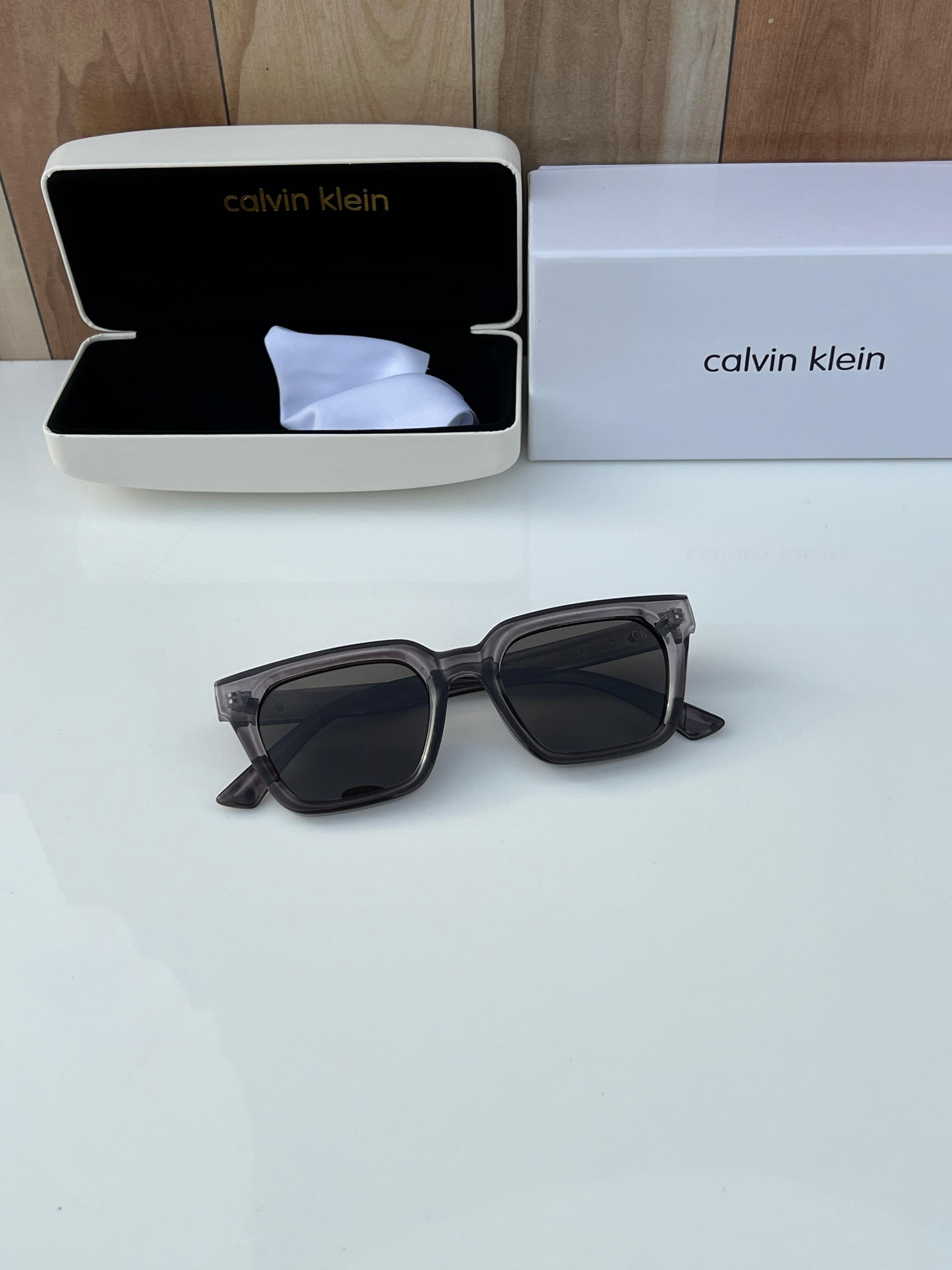 Calvin Klein Grey Green Sunglasses