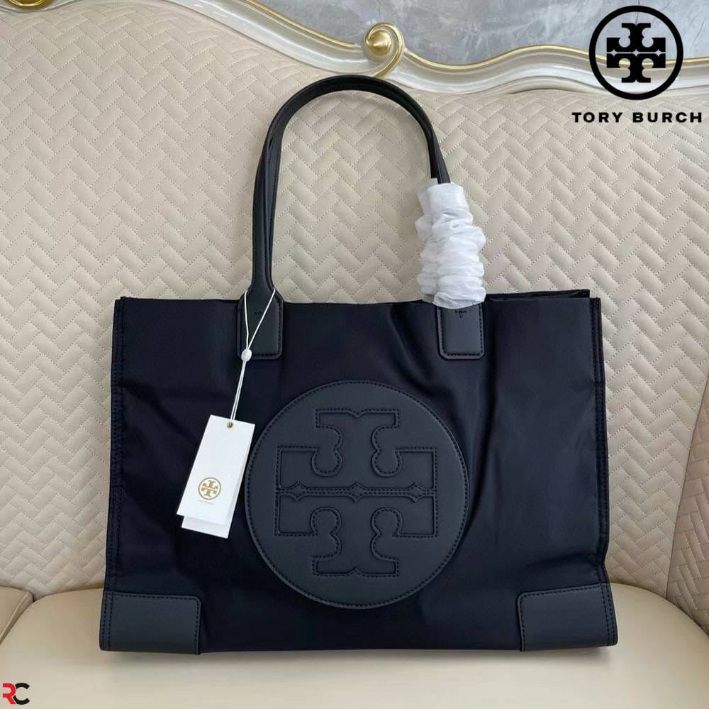 Tory Burch Ella Nylon Shoulder Tote Bag