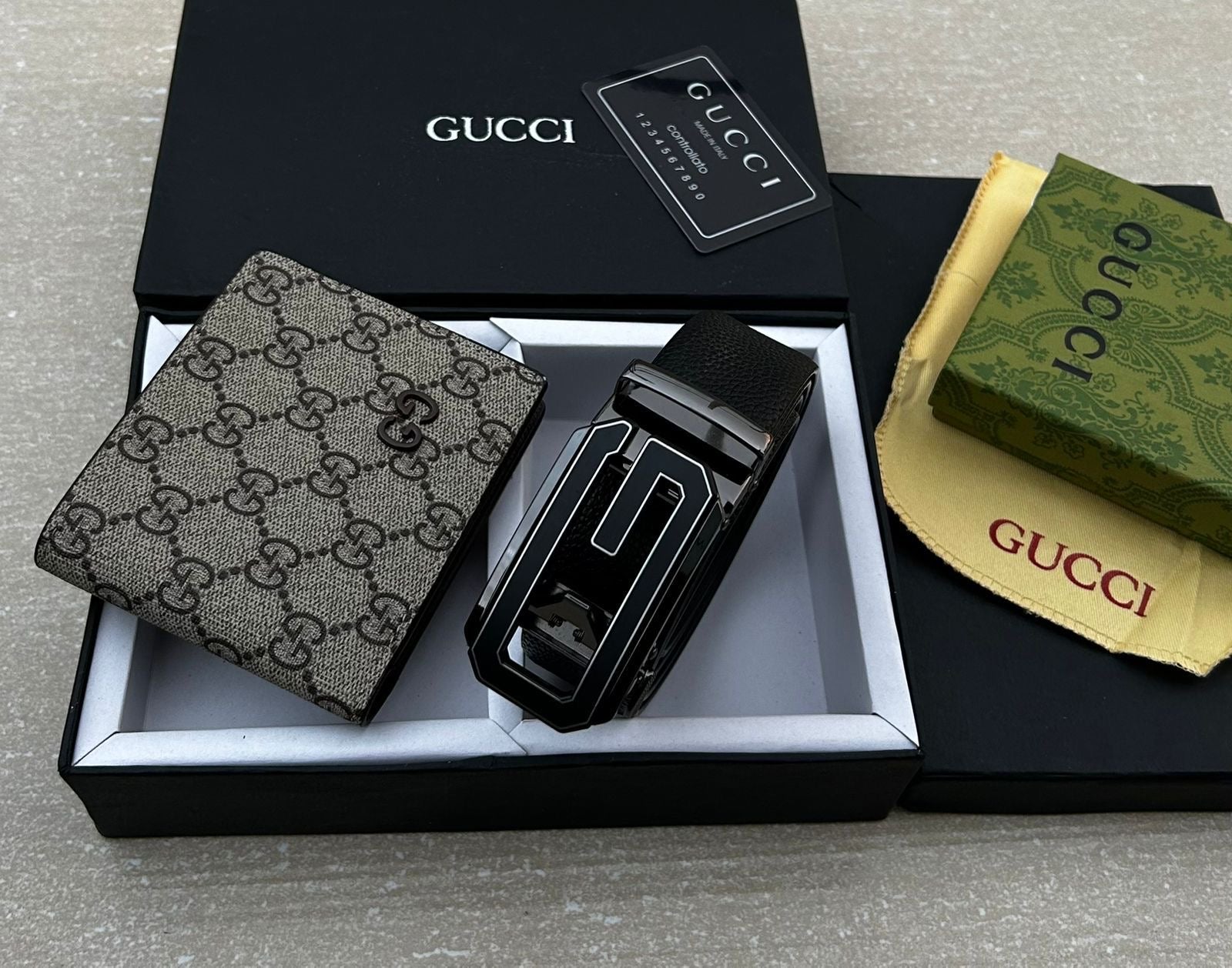 Gucci Wallet & Belt Combo