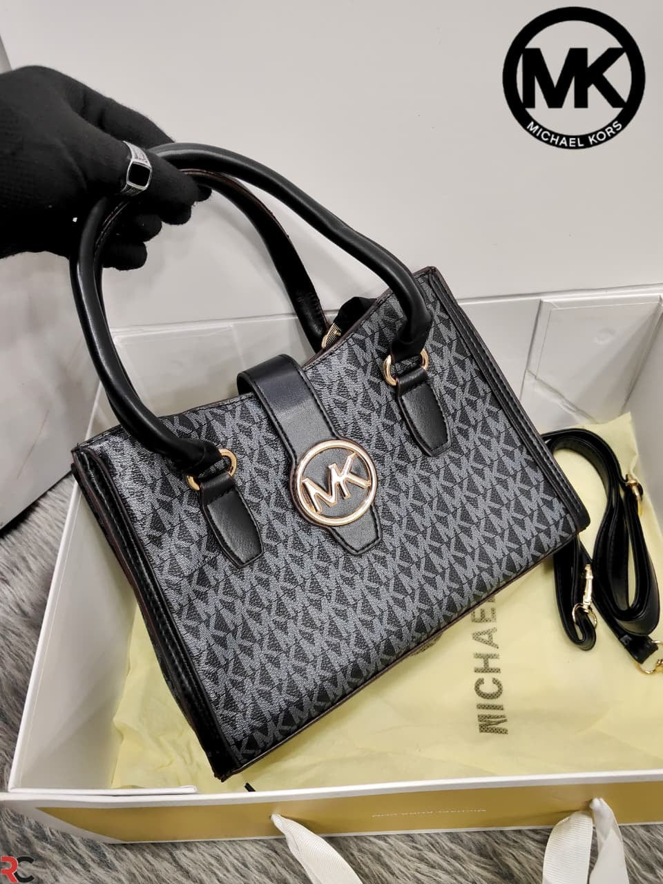 Michael Kors Gabby Small Logo Medium Satchel