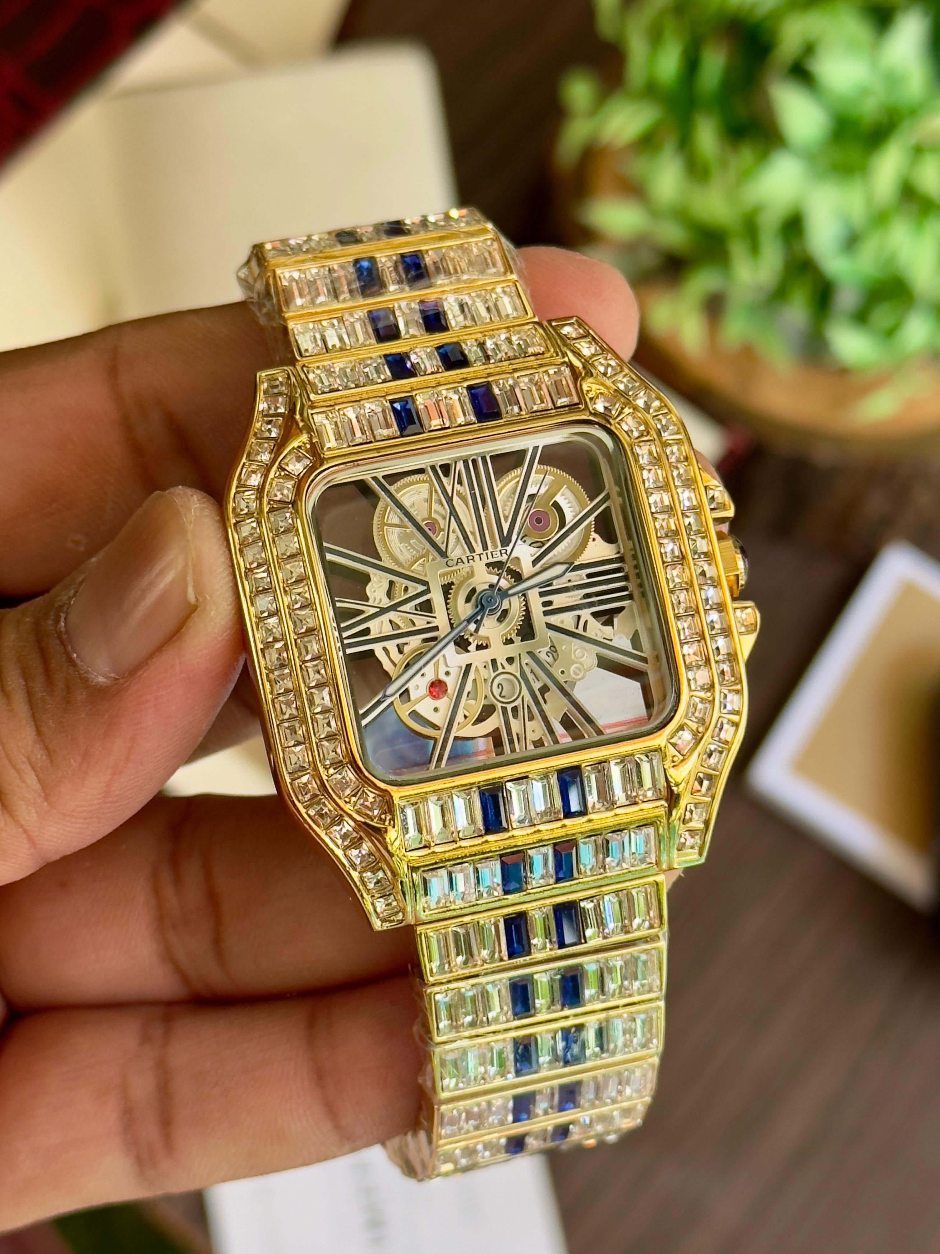 Cartier Gold Skeleton Dial
