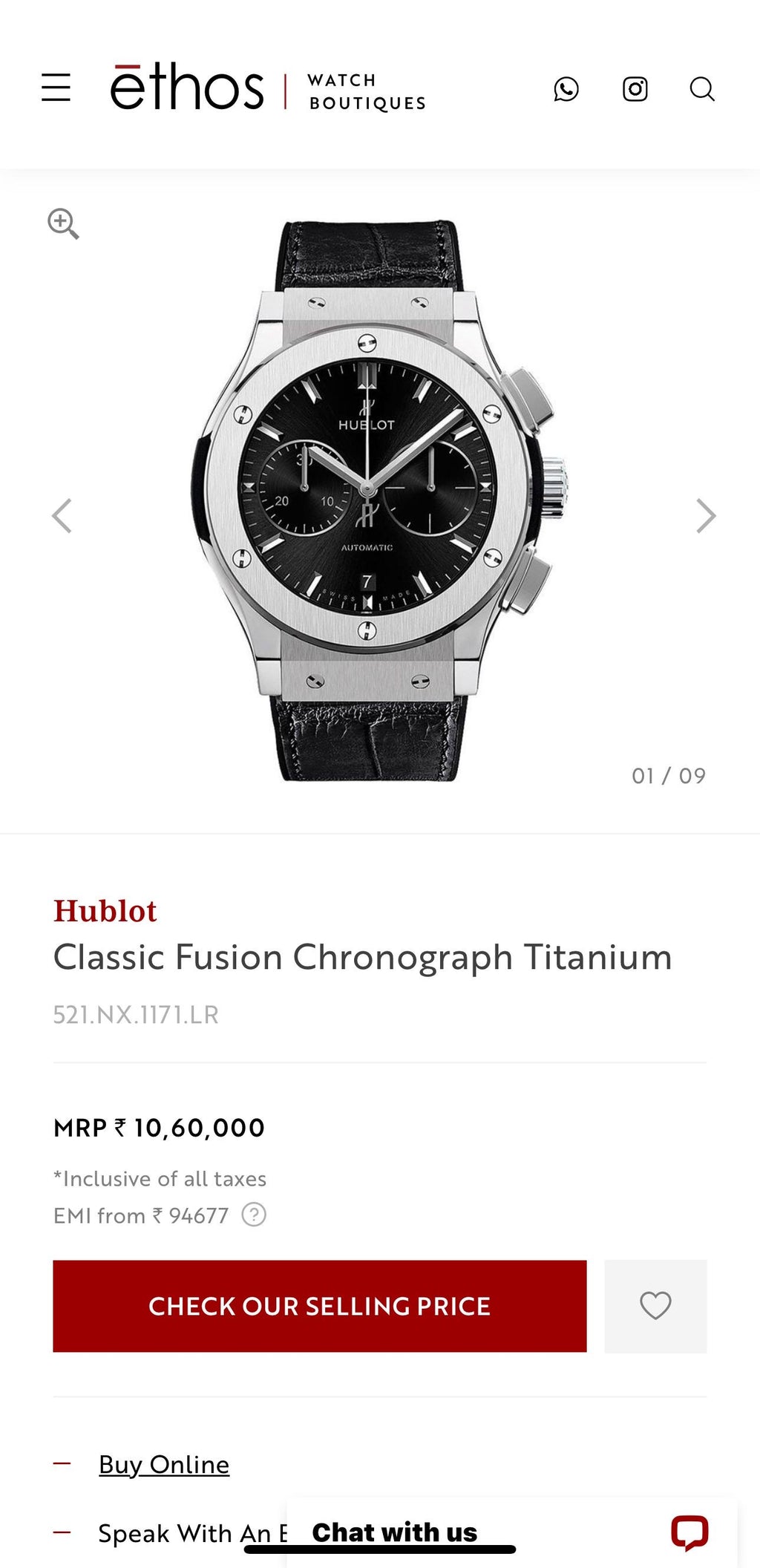 Hublot Classic Fusion Chronograph