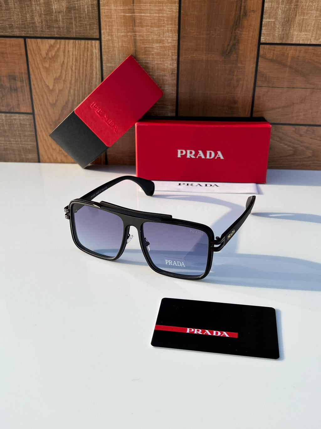 Prada Black Blue Sunglasses