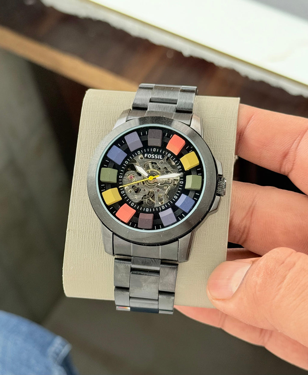 Fossil Grant Automatic Multicolour Skeleton Dial Series