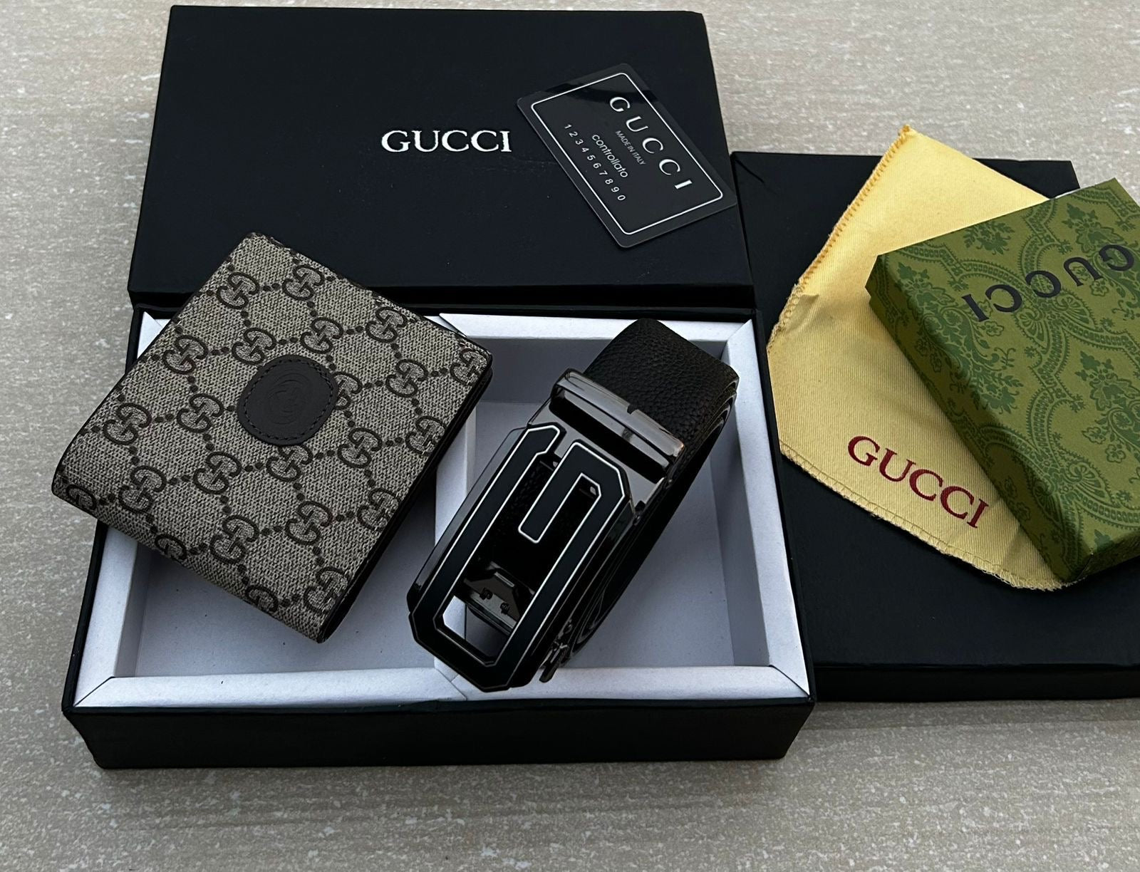 Gucci Wallet & Belt Combo