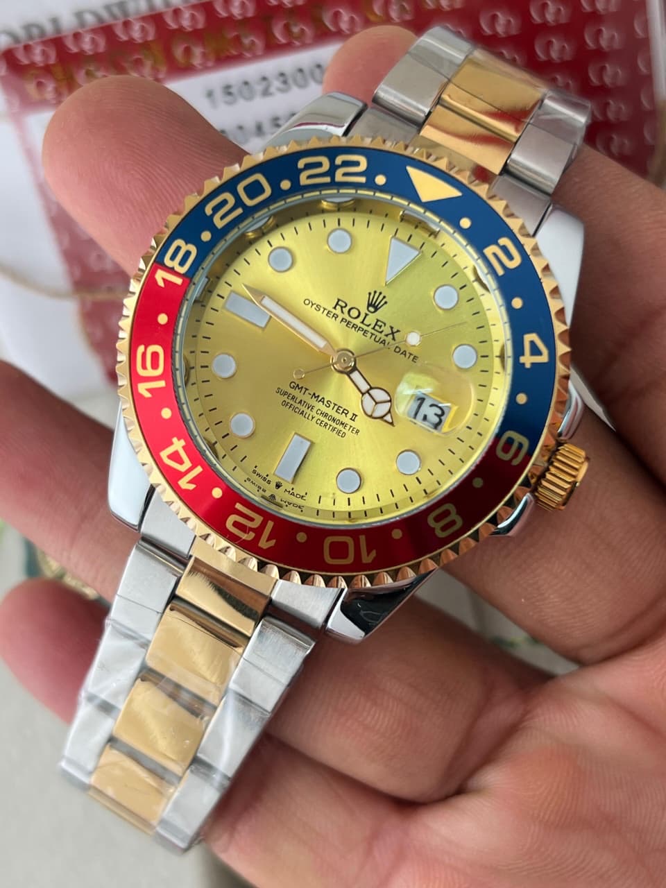 Rolex GMT II Ever gold silver