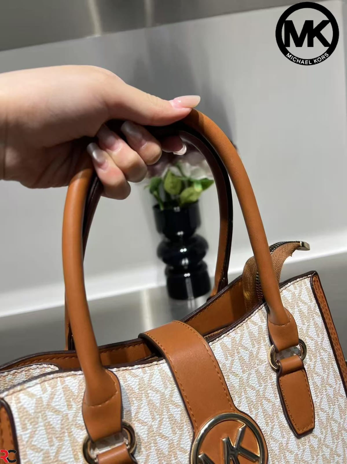 Michael Kors Gabby Small Logo Medium Satchel