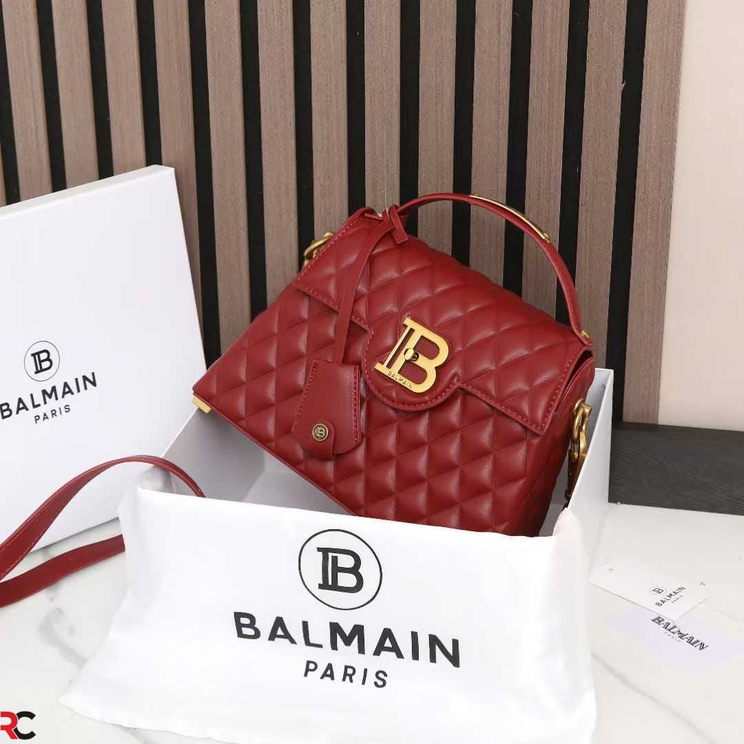 Balmain B-Buzz Glazed Dynasty Quilted Bag