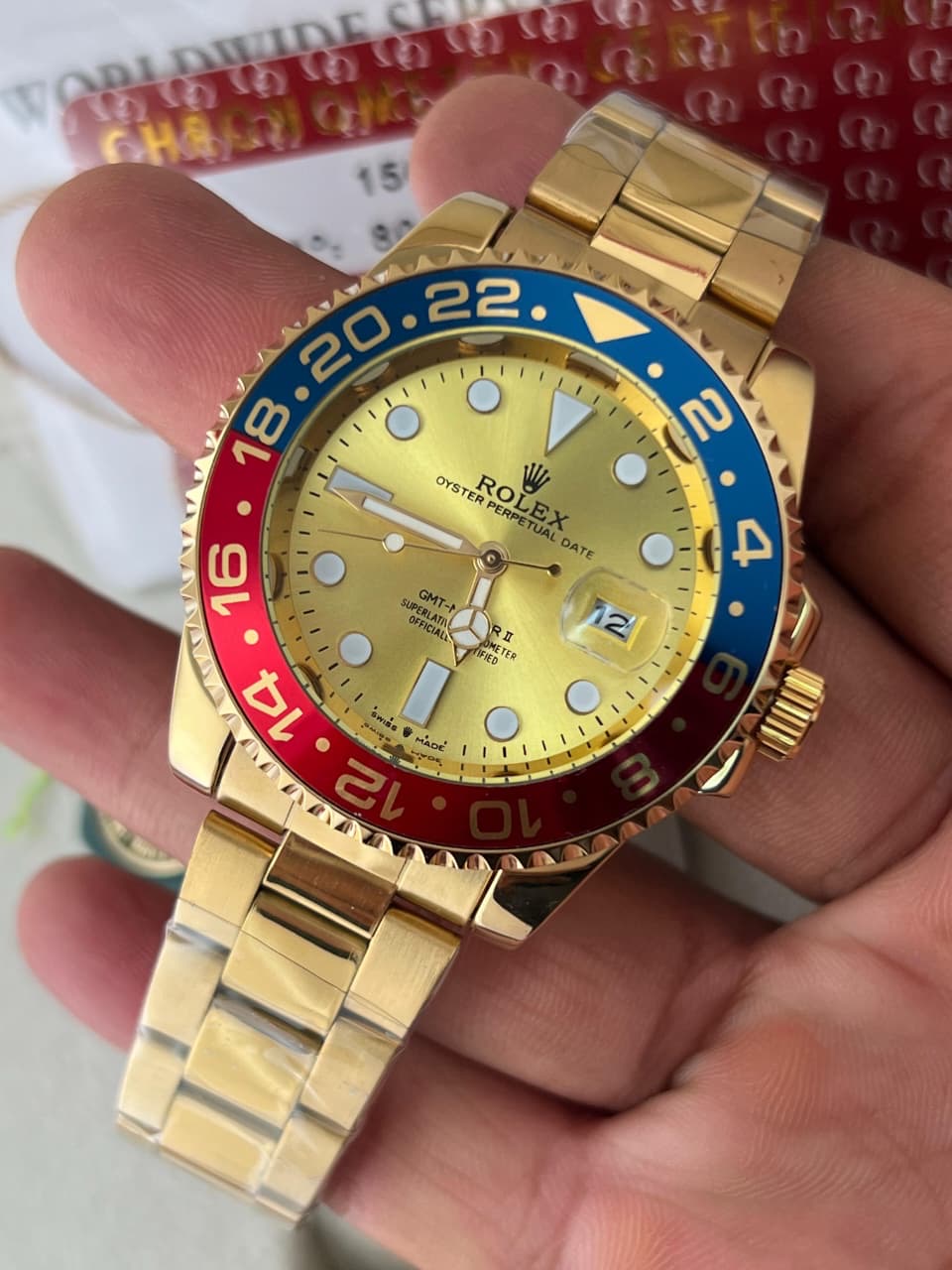 Rolex GMT II Ever gold silver