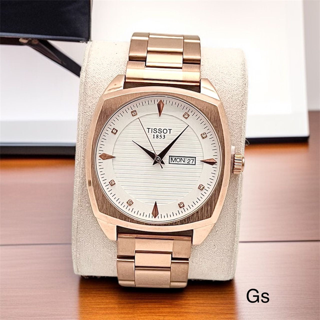 Tissot Rectangular Day Date Watch