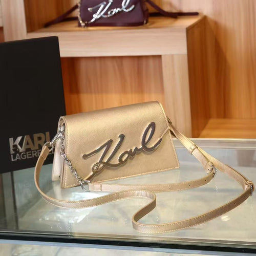 Karl Lagerfeld Signature Shoulder Bag