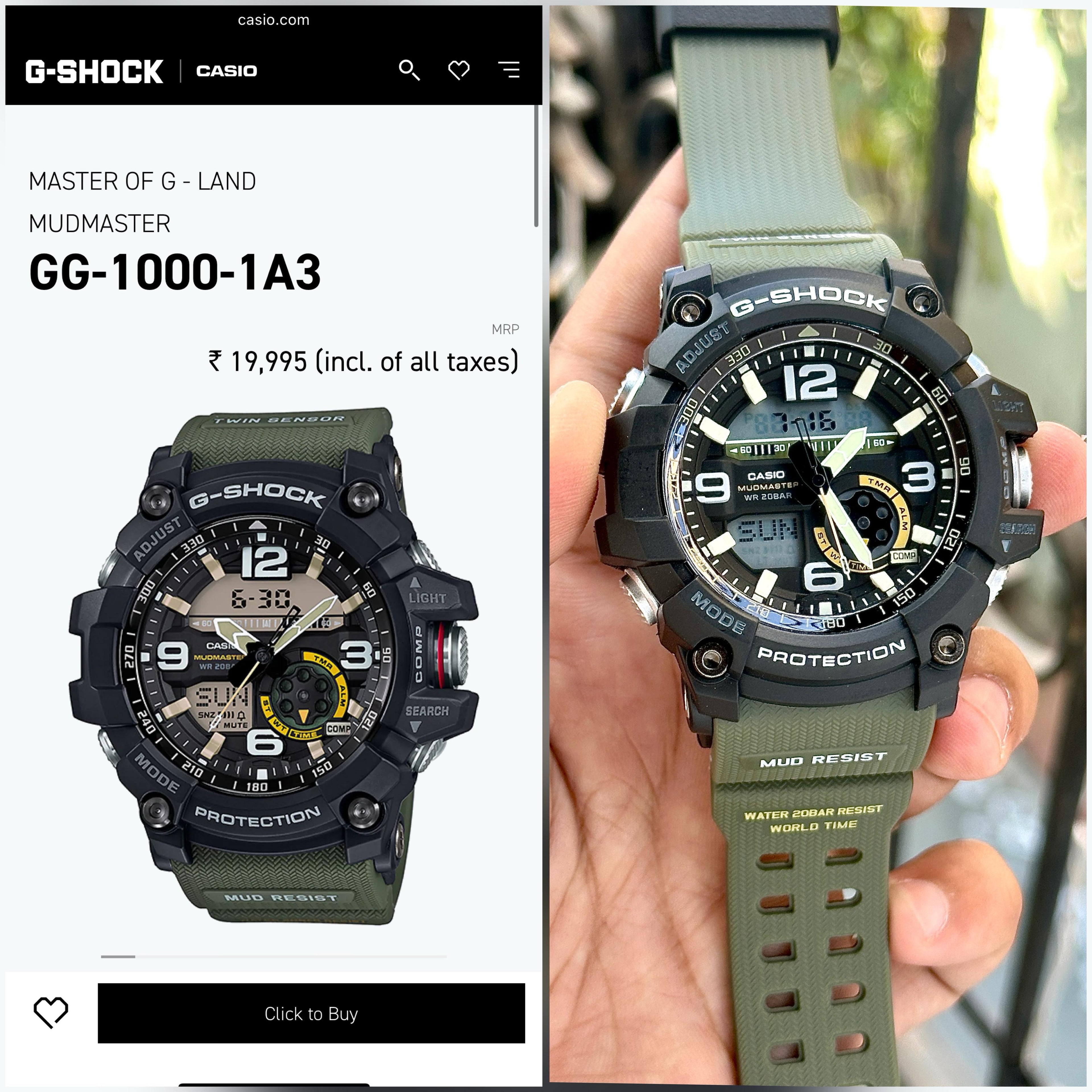G-Shock GG-1000-1A3 Mudmaster