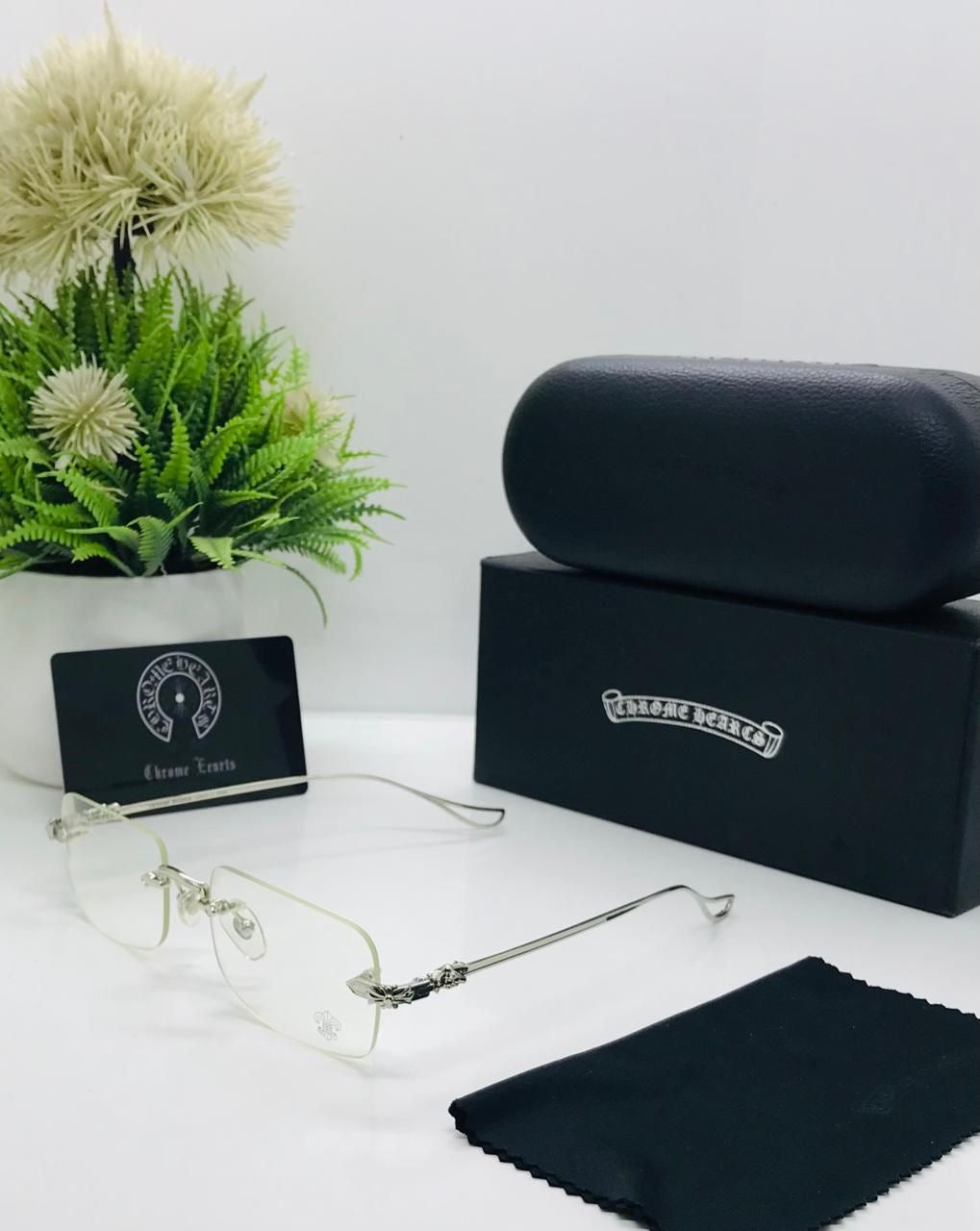 Chrome Heart Unisex Rimless Frame