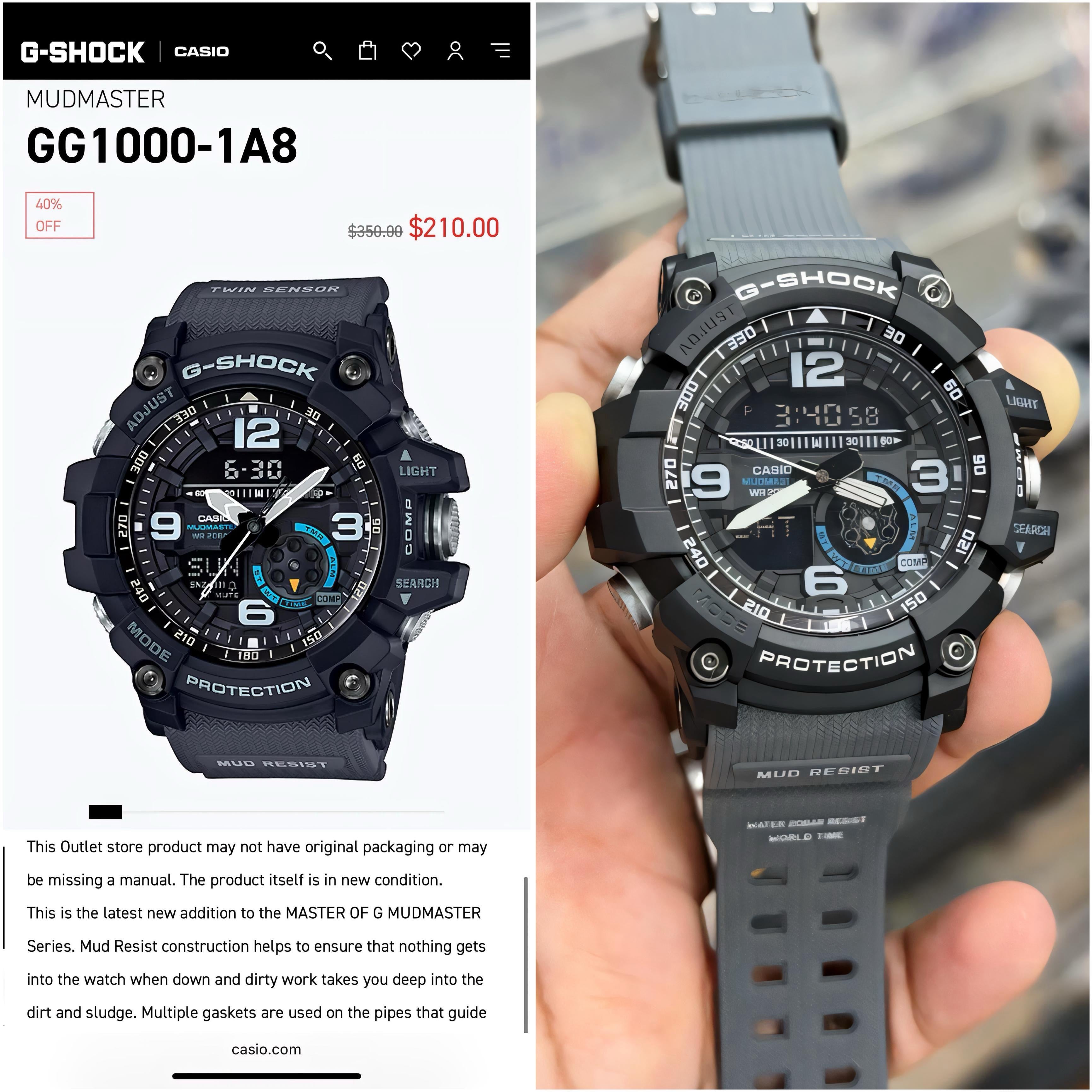 G-Shock GG-1000-1A3 Mudmaster