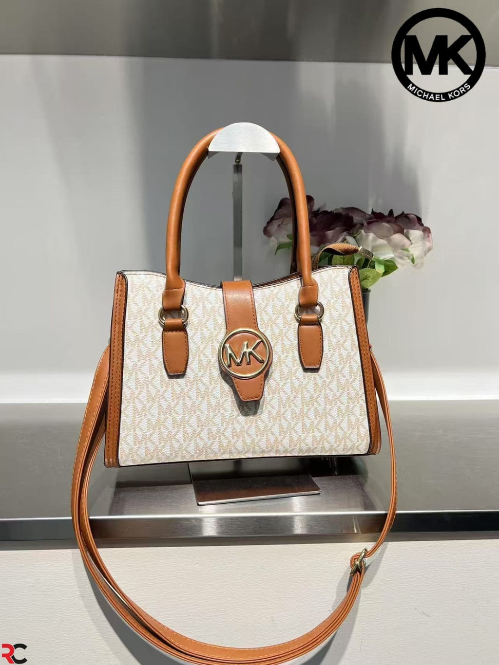 Michael Kors Gabby Small Logo Medium Satchel