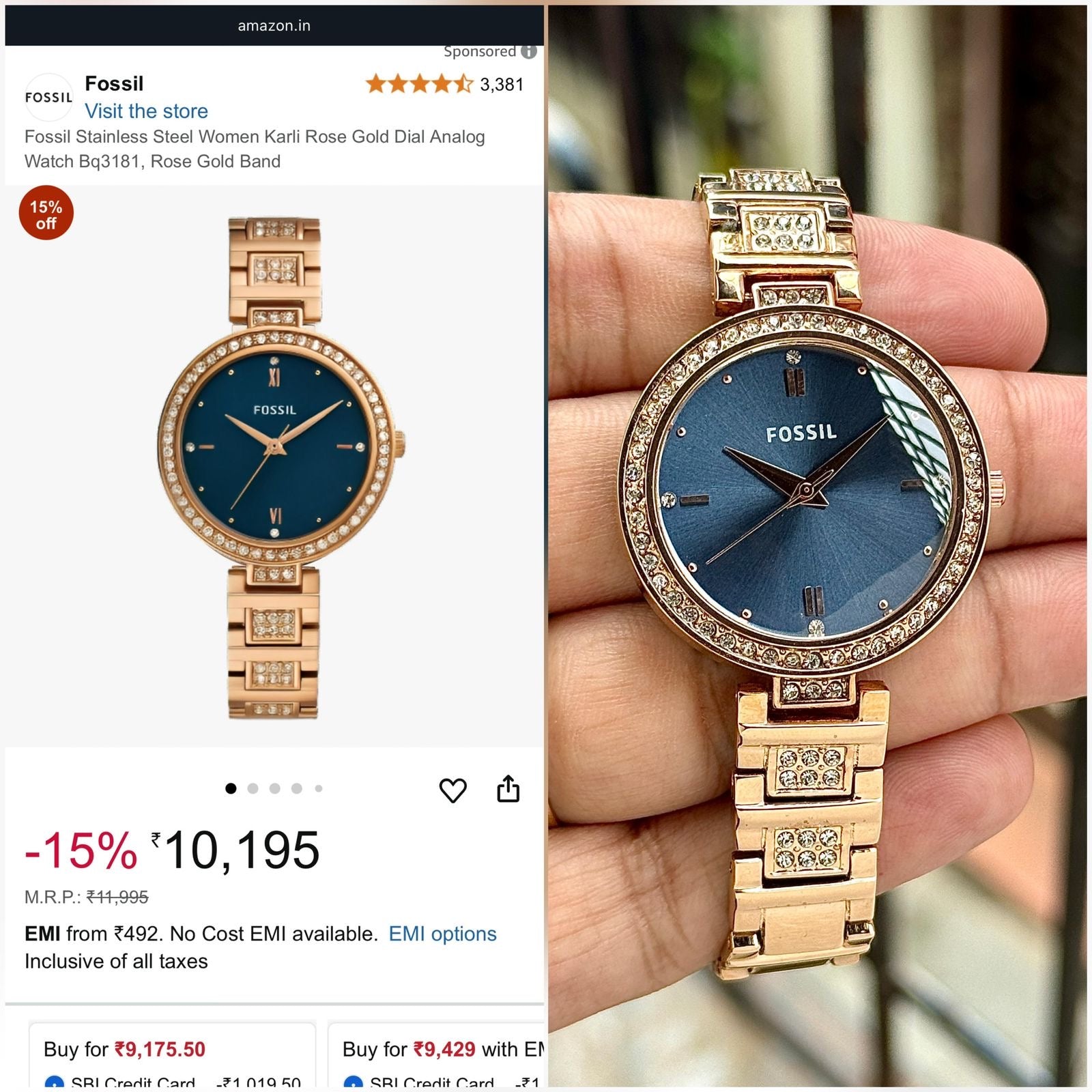 Fossil Karli BQ3181