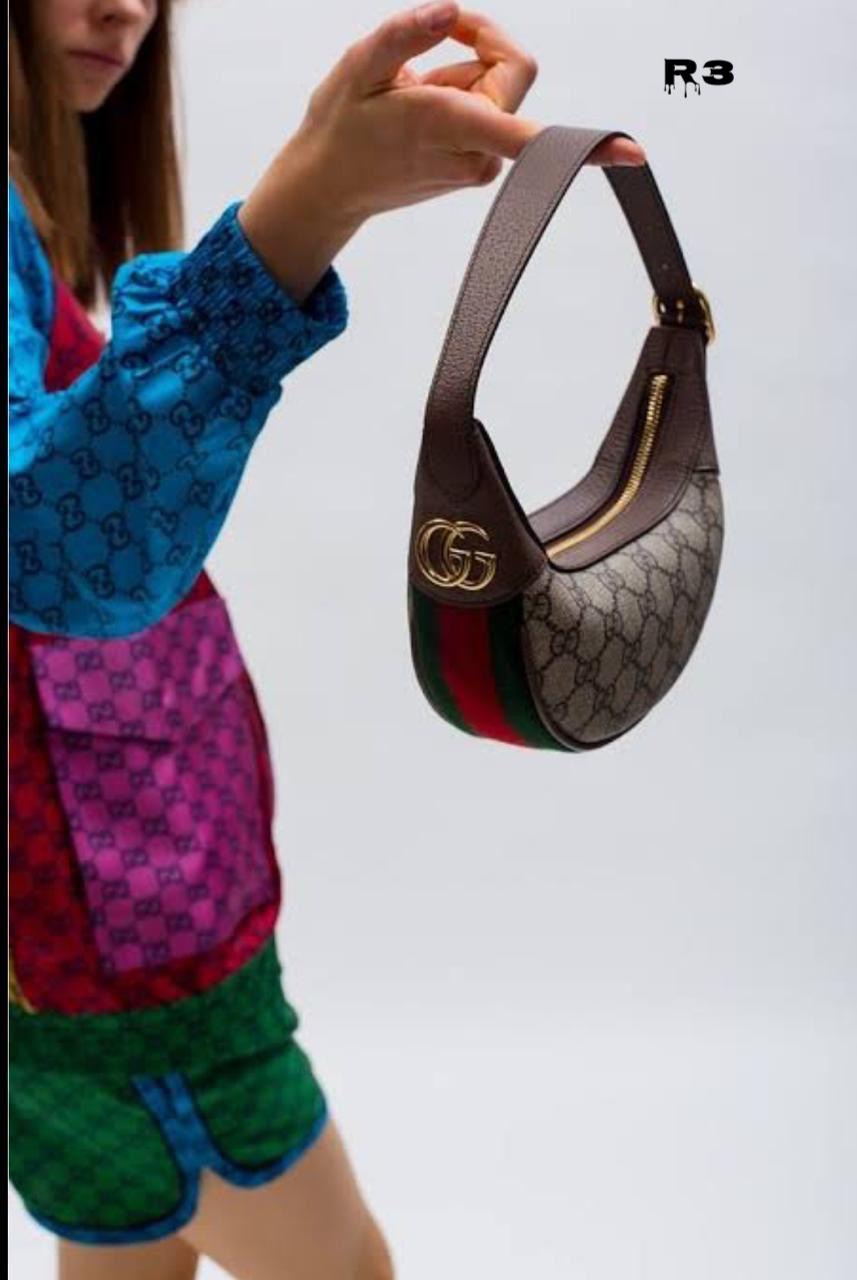 Gucci GG Ophidia Dome Half Moon Bag