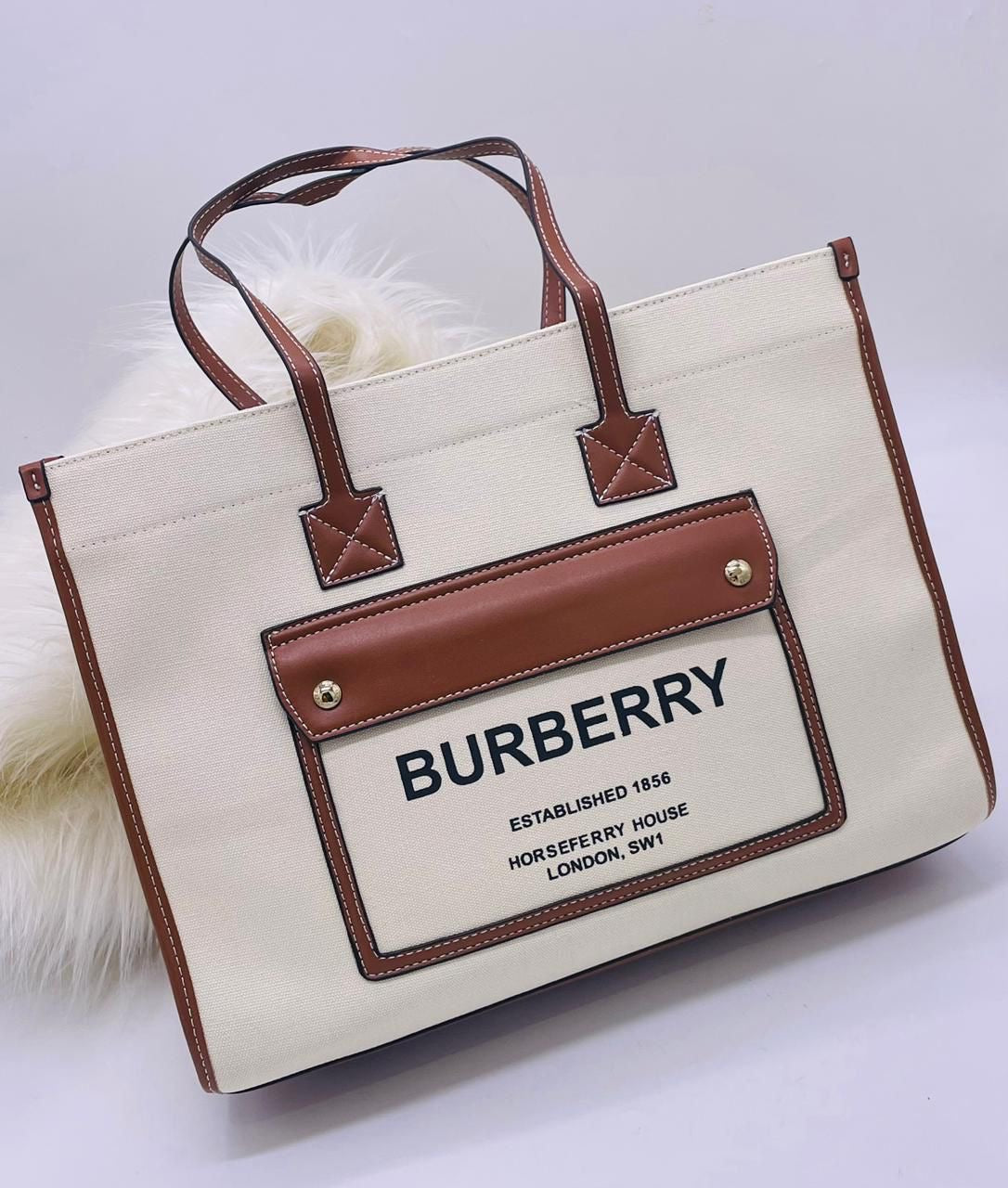 Burberry Canvas Freya Tote