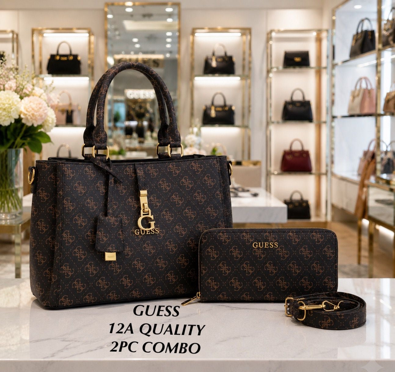Guess G James Logo Satchel Bag