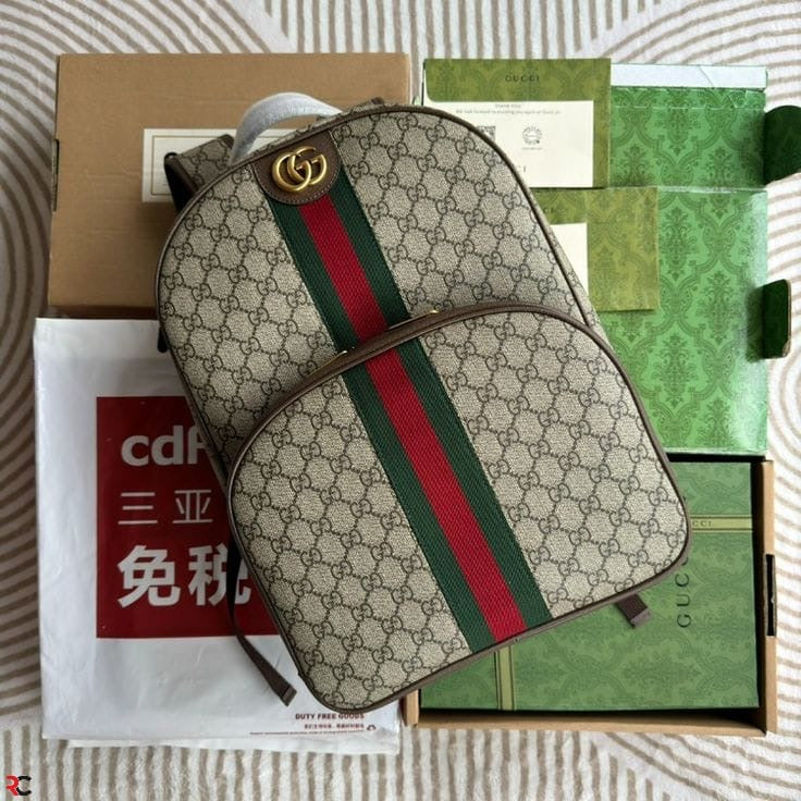 Gucci GG Supreme Ophidia Medium Backpack