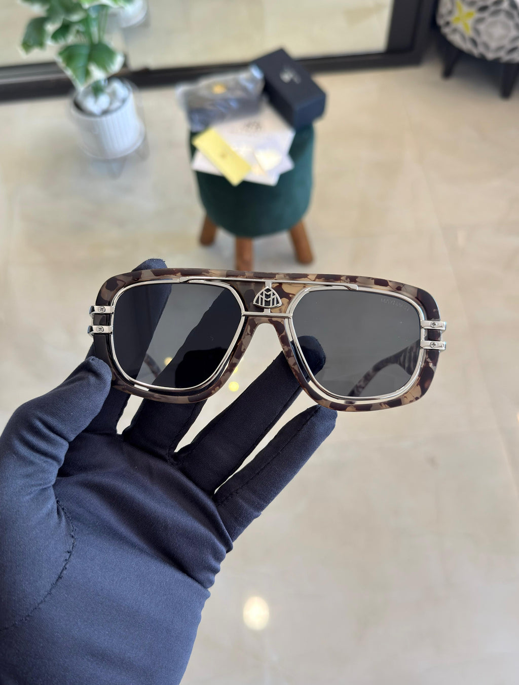 Maybach Brown Camouflage Sunglasses