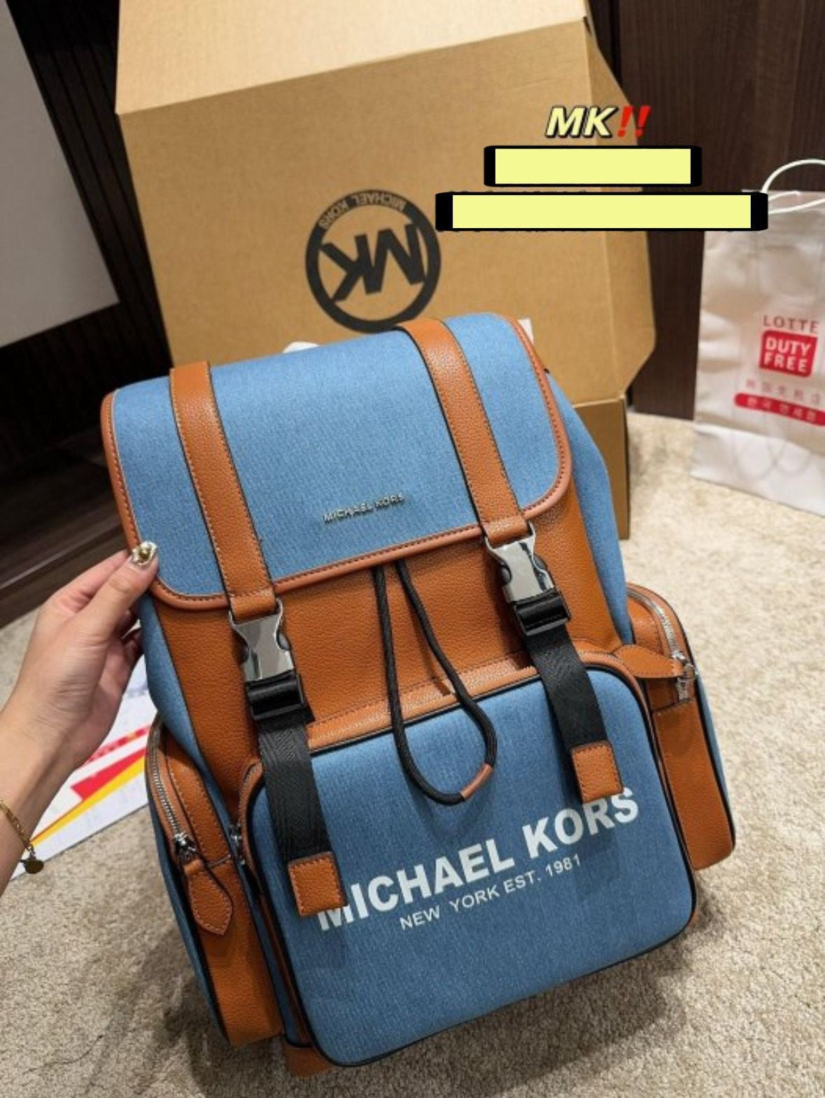 Michael Kors Cooper Denim Backpack