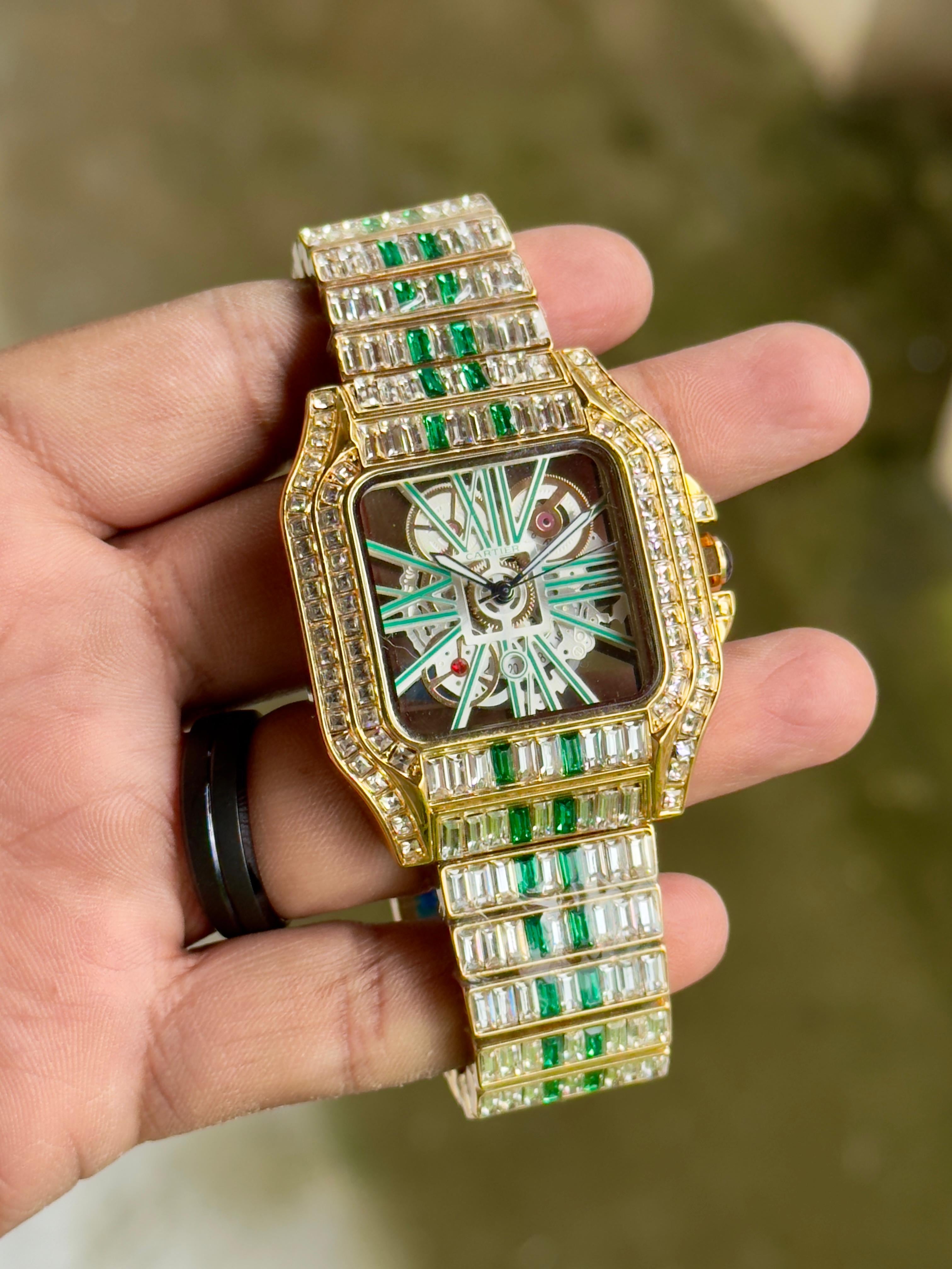 Cartier Gold Skeleton Dial