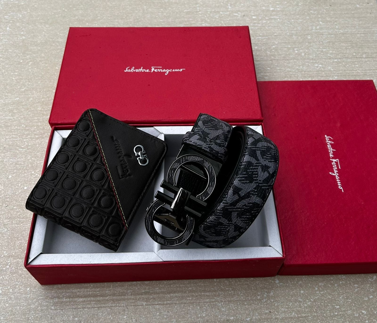 Ferragamo Wallet & Belt Combo
