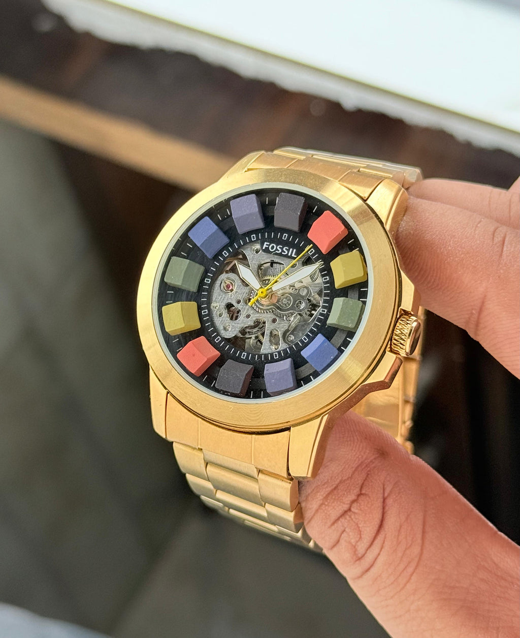Fossil Grant Automatic Multicolour Skeleton Dial Series