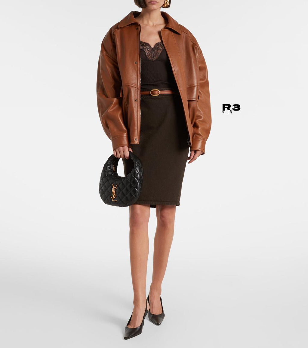 Ysl Icarino Quilted Leather