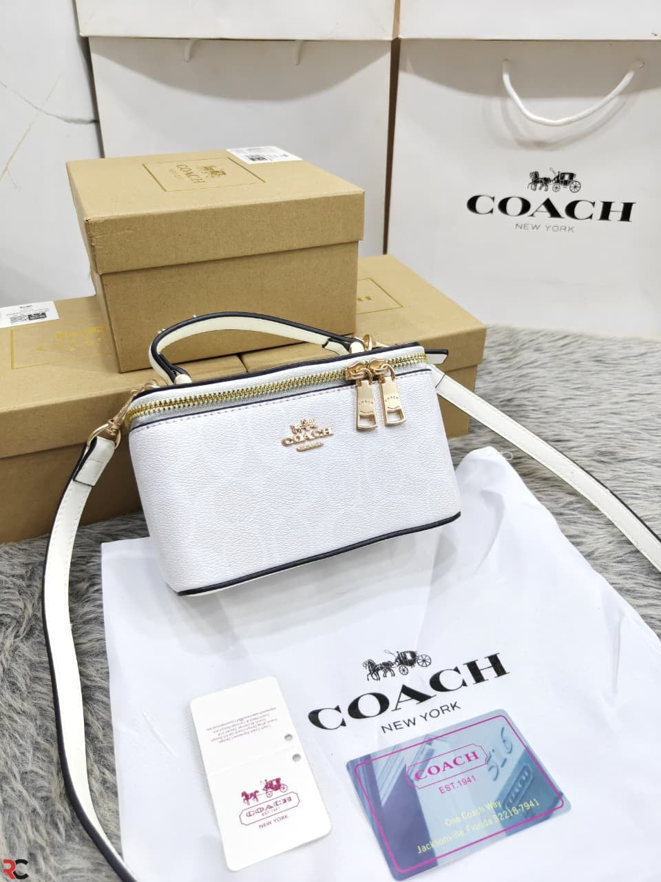 Coach Signature Canvas Vanity Bag