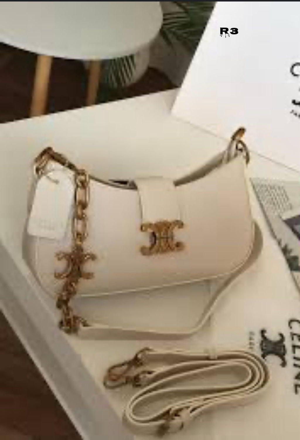 Celine Logo Lock Sling Bag