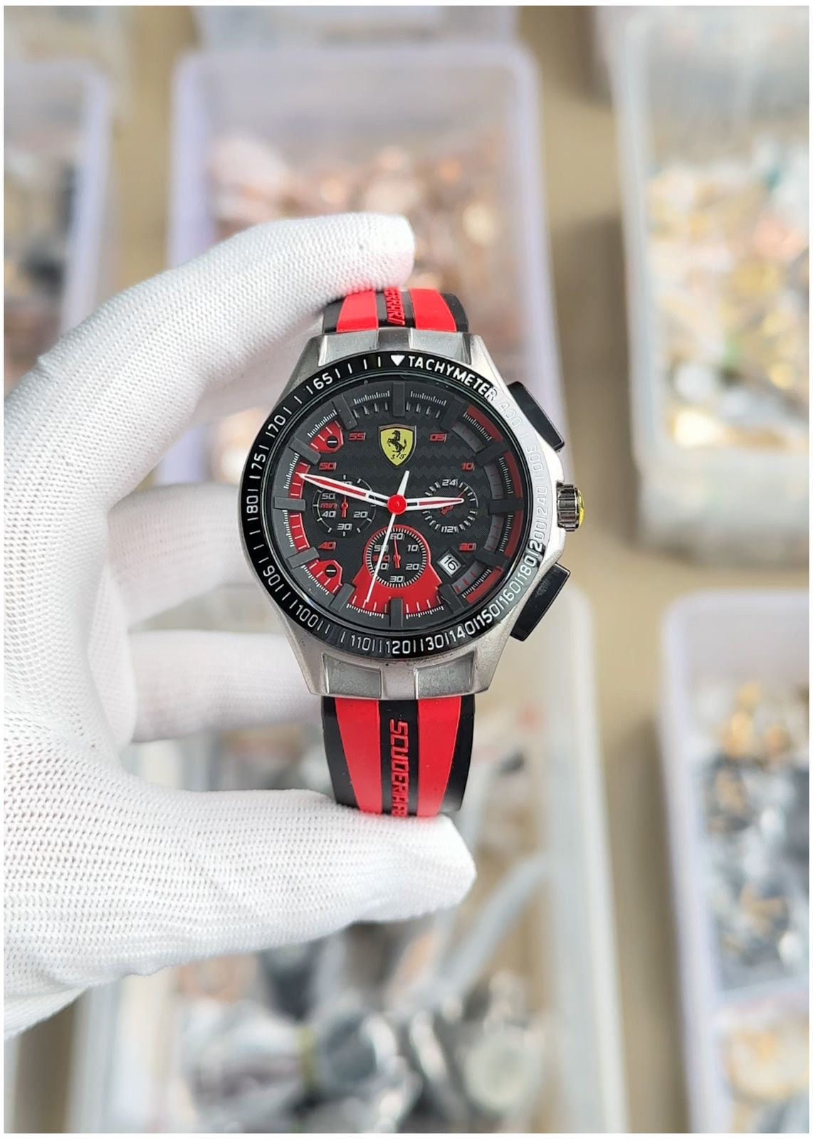 Ferrari Scuderia Red Racing Dial