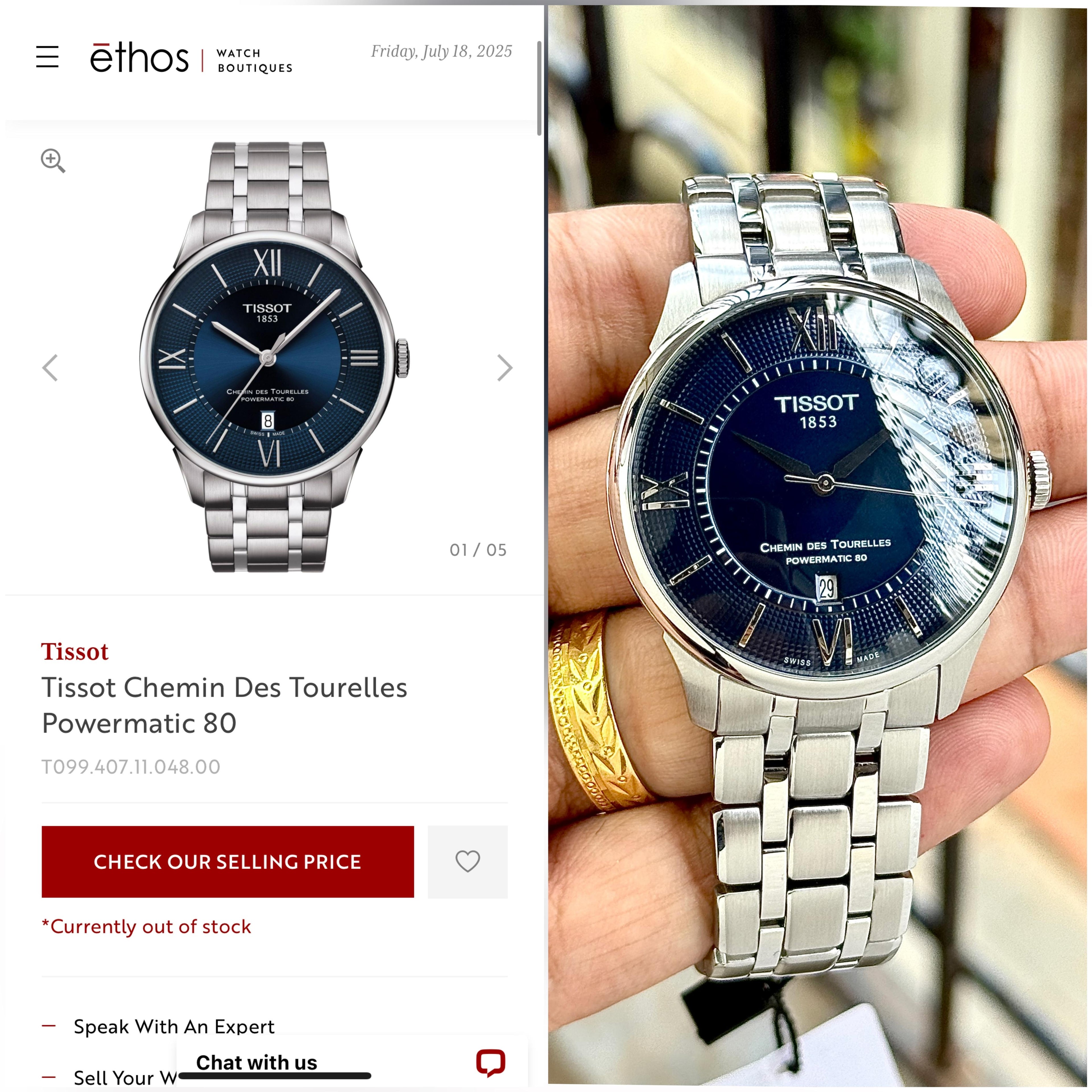 Tissot Chemin Des Tourelles Collection