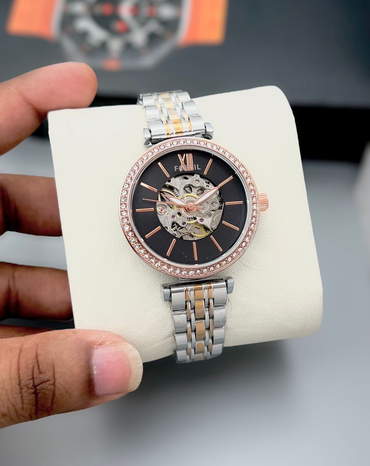 Fossil Diamond Bezel