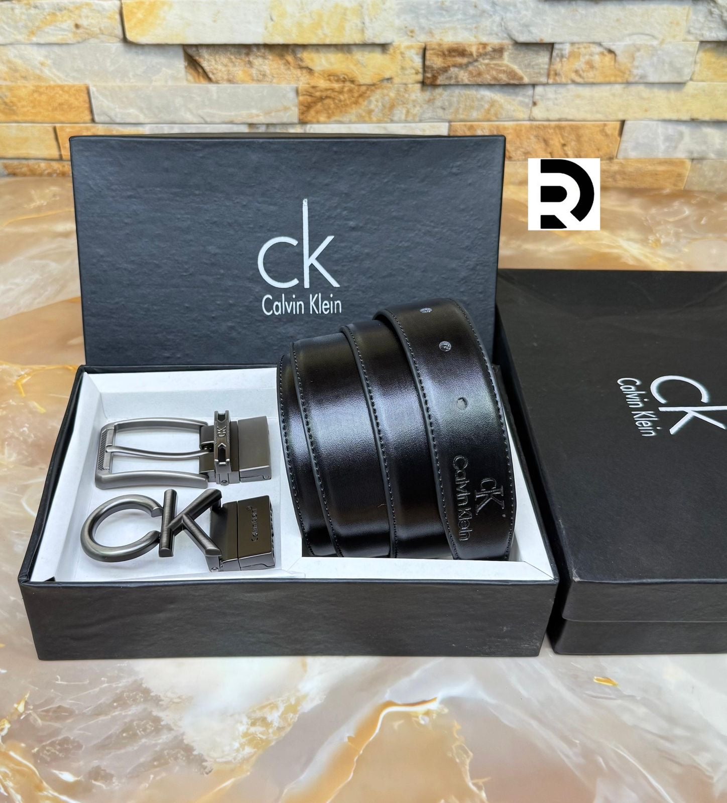 Calvin Klein Doulble Buckle Reversible Belt