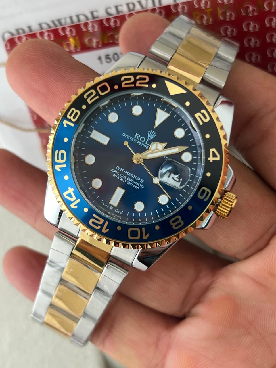 Rolex GMT II Ever gold silver