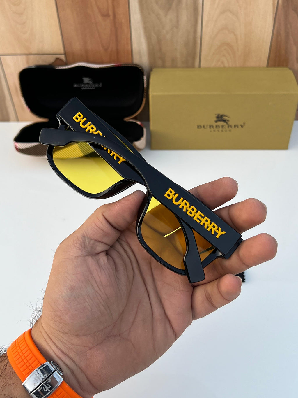 Burberry Yellow Sunglasses