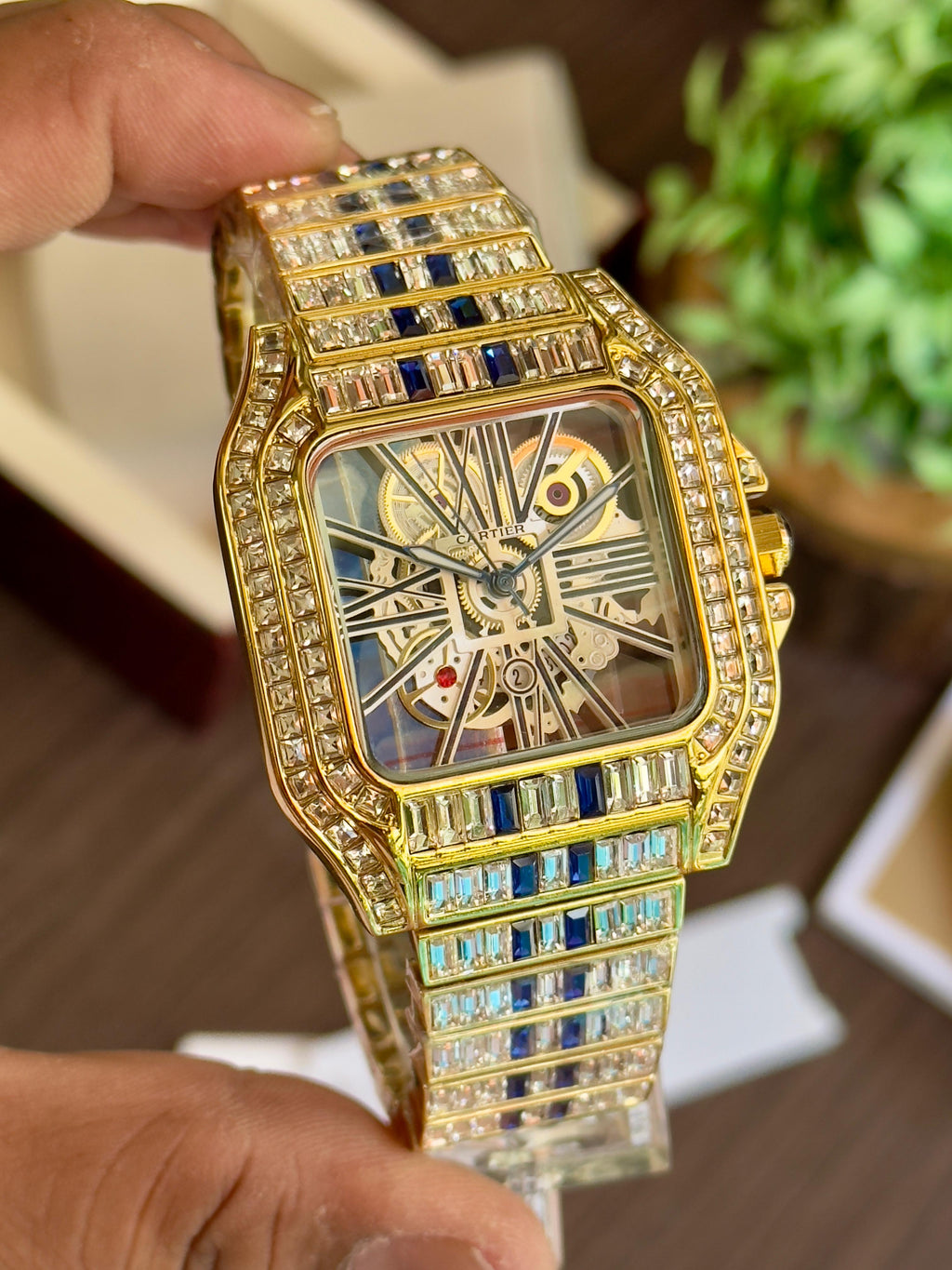 Cartier Gold Skeleton Dial