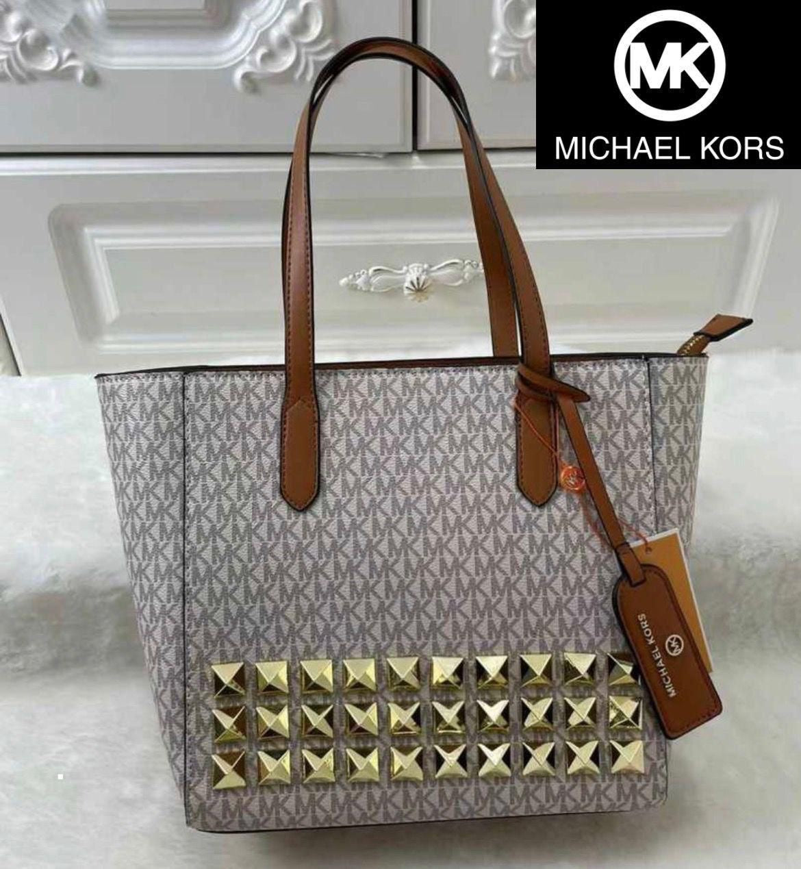 Michael Kors Sinclair Large Studded Logo Tote Bag