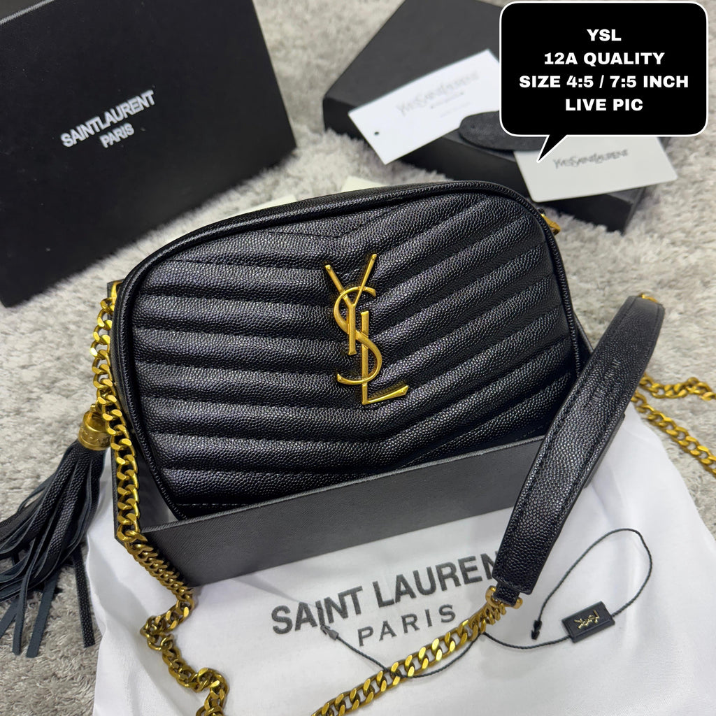 YSL Lou Mini Leather Shoulder Bag