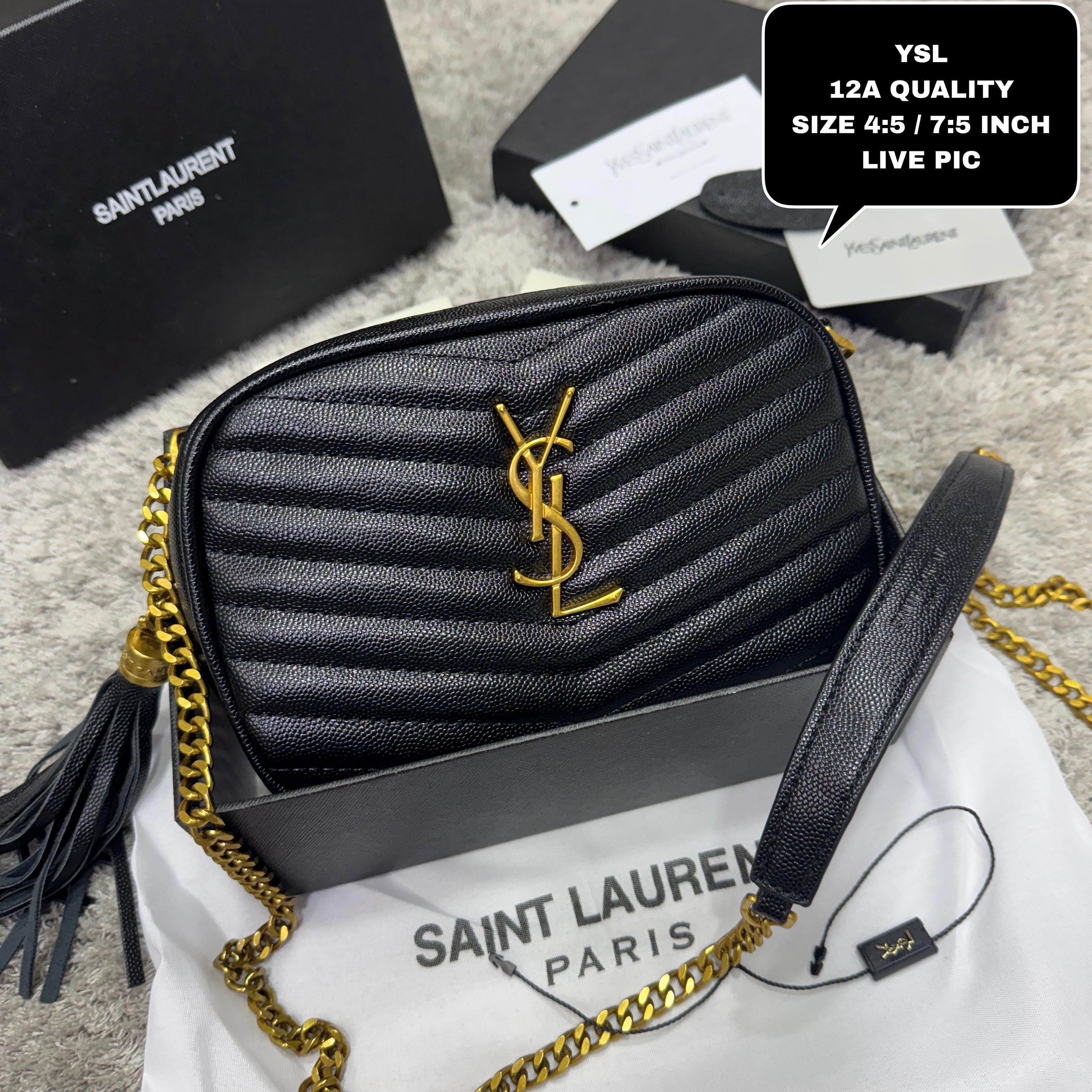 YSL Lou Mini Leather Shoulder Bag