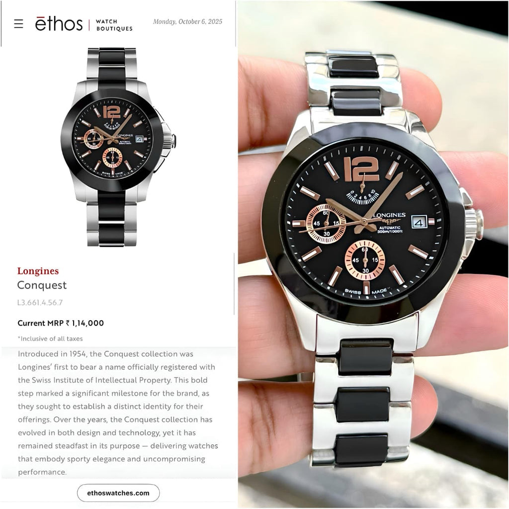 Longines Conquest Chronograph Ceramic