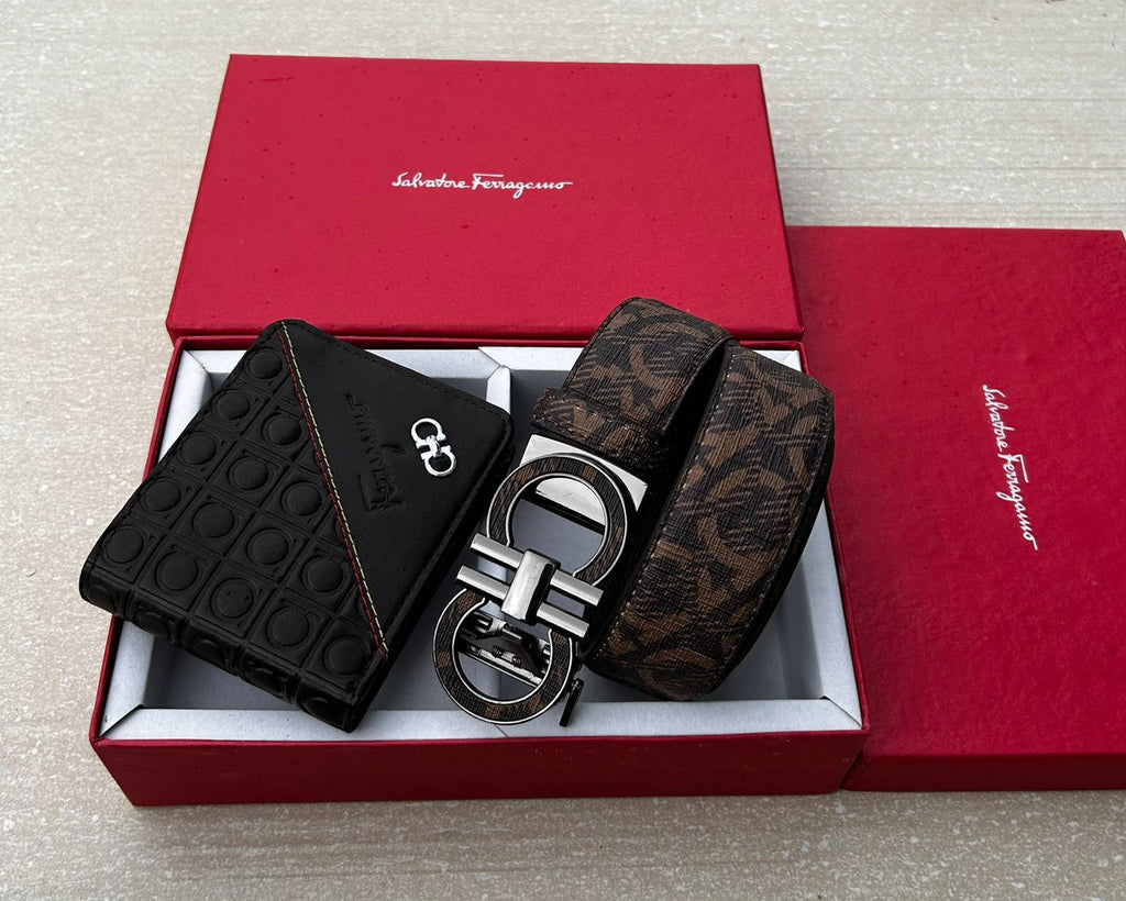 Ferragamo Wallet & Belt Combo
