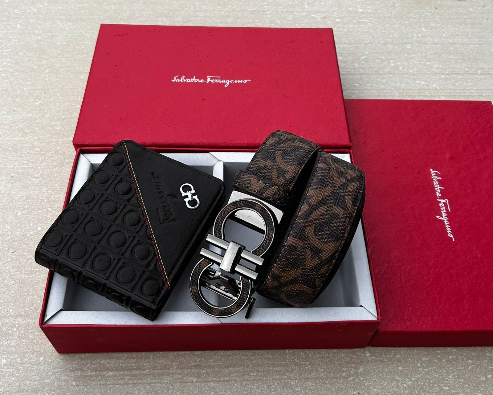 Ferragamo Wallet & Belt Combo